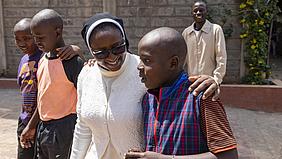 Schwester Modesther Wanjiru Karuri, Leiterin der Flüchtlingshilfe der Caritas Nairobi. Foto: Norbert Staudt/pde
